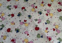 Passarinhos em fundo beje